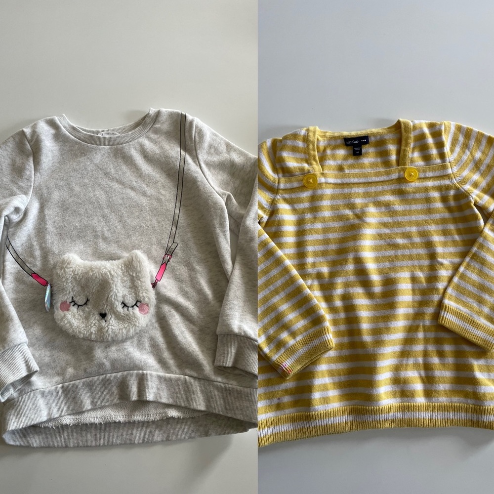 Baby’s gap and H&M kids sweaters